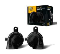 HELLA Bocina OE-CONNECT HORN TE26 SET 12V 110dB (A) Gama de frecuencia de 400Hz gama de frecuencia hasta 500Hz sonido agudo/sonido grave eléctrico , Cantidad 2, 3FH 012 010-051