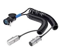 HELLA Cable adaptador, tomacorriente remolque - 24V - de 15 a 2x7 polos
