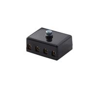Hella Caja de fusibles - 4polos - 8A - negro - Conector: contacto roscado - 8JD 002 294-201, 4 polos