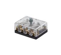 Hella Caja de fusibles - 4polos - 8A - transparente - Conector: contacto roscado - 8JD 002 294-211, 4 polos