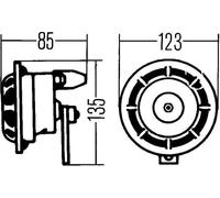 HELLA Claxon (Ref: 3AF 003 399-051)