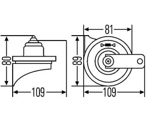 HELLA Claxon (Ref: 3FG 007 424-001)