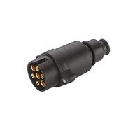 HELLA Conector - 12V - 7polos - Conector: Conector plano - Long.: 82mm - negro - DIN / ISO: 1724 N-Typ - Cant.: 25 - 8JA 001 930-041