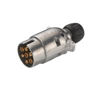 Hella Conector - 12V - 7polos - Conector: contacto roscado - Long.: 94mm - Aluminio - plateado - DIN / ISO: 1724 N-Typ - Cant.: 25 - 8JA 001 918-002, Metal