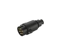 HELLA Conector - 12V - 7polos - Conector: contacto roscado - Long, : 95mm - negro - DIN / ISO: 1724 N-Typ - Blister - Cant, : 1 - 8JA 001 930-001