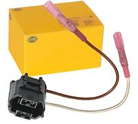 Hella Conector 8KB 863 949-011 – 2 polos, cable 100/120 mm, marrón/blanco
