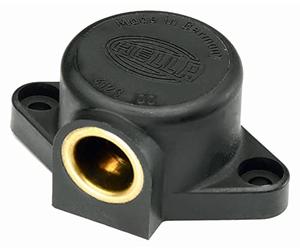 HELLA Enchufe - 1polos - Conexión roscada - Conector: contacto roscado - negro - DIN / ISO: 4165 - Blister - Cant.: 1 - 8JB 004 123-002