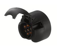 HELLA Enchufe - 7polos - Conector: Conector plano - negro