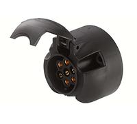 HELLA Enchufe - 7polos - Conector: Conector plano - negro - DIN / ISO: 1724 N-Typ - Cant.: 25 - 8JB 006 462-001