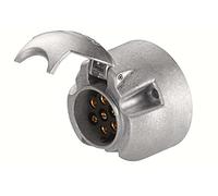 Hella Enchufe - 7polos - Conexión de enchufe plano - Conector: Conector plano - Aluminio - Cubierta de metal - plateado - DIN / ISO: 1724 N-Typ - Cant.: 25 - 8JB 001 941-041