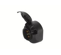 HELLA Enchufe - 7polos - Conexión roscada - Conector: contacto roscado - PP (polipropileno) - Plástico - negro - DIN / ISO: 1724 N-Typ - Cant.: 1 - 8JB 001 943-001