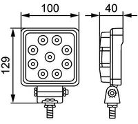 HELLA VALUEFIT 1GA 357 103-022 LED-Faro de trabajo - S1500 - 24/12V