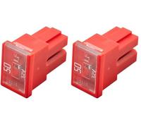 Hella Fusible - Bloque fusible PAL Serie1-50A - rojo - Conector: Hembra - Cant.: 1-8JS 740 026-031, 50A (rojo) (Paquete de 2)