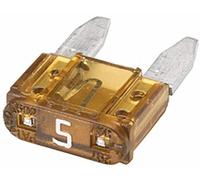 Hella Fusible - Fusible mini con conector plano - 5A - beis - Cant.: 5 - 8JS 728 596-811, 5A (beige)
