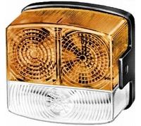 Hella Intermitente Derecho O/S Halógena P21W R10W 12V Amarillo Blanco (