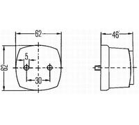 Hella Intermitente Lateral Luz Derecho Izquierdo Halógeno C5W 24V 12V (