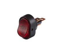 HELLA Interruptor - Accionamiento por interruptor basculante - Número de conexiones: 3 - atornillado - contacto conmutador - Calibre Ø: 12mm - iluminación interruptor: rojo - 6EH 007 946-011
