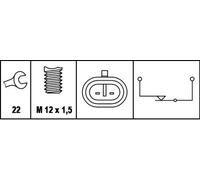 HELLA Interruptor, piloto de marcha atrás para OPEL: Omega, Senator & MASERATI: Quattroporte & VAUXHALL: Omega (Ref: 6LF 007 356-001)
