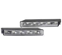 HELLA 2PT 010 043-801 LED-Juego de luces circulación diurna - LEDayLine - 12V - Montaje - Color de tulipa: transparente - Cable: 480mm - Frontal del vehículo