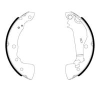 HELLA Juego de zapatas de frenos 8DB 355 038-021 hinten