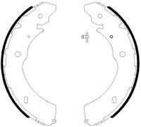 HELLA Juego de zapatas de frenos 8DB 355 038-031 hinten