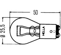 HELLA LÃ¡mpara P21/5W para SEAT: Ibiza, Leon, Toledo, Cordoba, Marbella, Alhambra, Arosa, Inca, Malaga, 126 & CITROÃN: Xsara Picasso (Ref: BLI812512)