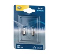 HELLA Lámpara T4W STANDARD halógena para HYUNDAI: Sonata, Pony, Santamo, Excel, Scoupe, Galloper, Lantra & MITSUBISHI: Pajero (Ref: 8GP 002 067-123)