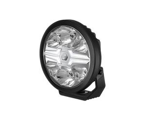 Hella LED-Faro de Carretera - Blade Black 7" - 12/24V - Redondo - Número de Referencia: 50 - Transparente - Color de la luz: Blanco - Cable: 500mm - Frontal, Posición luz Blanca, Redondo 7" - Ref. 50