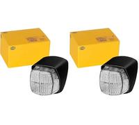 Hella Luces de posición - Halógena - 12V - montaje exterior/Conexión roscada - ECE - Color de tulipa: transparente - derecha/izquierda - Cant.: 60-2PF 004 081-107 (Paquete de 2)