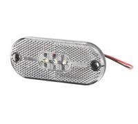 HELLA VALUEFIT 2PG 357 009-021 Luces de posición - LED - 12V - montaje exterior/Conexión roscada - Color de tulipa: transparente - Color LED: amarillo - delante - Cant.: 1