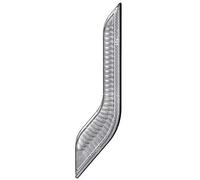 HELLA Luces de posición - Shapeline Style Wing - LED - 24V / 12V - pegado/montaje exterior - SAE/ADR/GGVS - Color de tulipa: transparente - Conector: AMP - Delante, derecha - 2PF 013 325-041