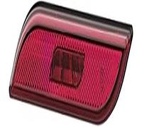 HELLA Luz de delimitación lateral - Shapeline Style - LED - 24V / 12V - montaje exterior/pegado - SAE - Color de tulipa: rojo - Cable: 500mm - Conector: Amphenol - 2polos - izquierda - 2PS 013 307-071