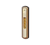 HELLA Luz de delimitación lateral - Shapeline Tech - LED - 24V / 12V - montaje exterior/atornillado - SAE/ADR/GGVS - Color de tulipa: amarillo - Cable: 1000mm - Conector: EasyConn - 2PS 013 301-251