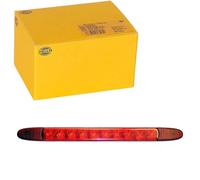 Hella Luz de freno adicional - LED - 12V - montaje exterior/pegado - Color de tulipa: rojo - Cable: 3000mm - Conector: extremos de cable abiertos - posterior - 2DA 343 106-201, Cable: 3000 mm