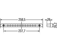 HELLA Luz de freno adicional (Ref: 2DA 959 071-737)