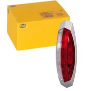 Hella Luz de gálibo - Halógena - 12V / 24V - montaje exterior - ECE - izquierda/Montaje lateral ext. - 2XS 008 479-061, 12/24V, Color de la carcasa: gris