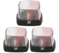 Hella Luz de gálibo - Halógena - 6/12V / 24V - montaje exterior - ECE - Color de tulipa: transparente/rojo - Montaje lateral ext. - Kit - 2XS 005 639-002 (Paquete de 3)