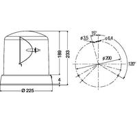 HELLA Luz de identificación omnidireccional (Ref: 2RL 008 065-011)