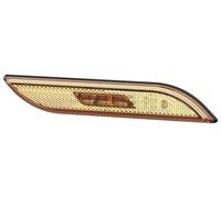 HELLA Luz de delimitación lateral - Shapeline Style - LED - 12V / 24V - montaje exterior/pegado - ADR/GGVS - Color de tulipa: amarillo - Cable: 250mm - 2PS 013 306-061