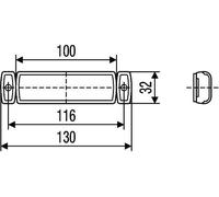 HELLA Luz Indicadora Lateral Parpadeante LED 24V Izq o Der 2PS 008 645-361