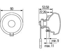 HELLA Luz Trasera (2SB 965 039-137) Bombilla De Luz Trasera OEM