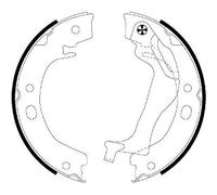 HELLA PAGID 8DA 355 050-741 Juego de zapatas de frenos, freno de estacionamiento H9915 por ej. TOYOTA