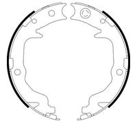 HELLA PAGID 8DA 355 050-871 Juego de zapatas de frenos, freno de estacionamiento H1738 por ej. CHRYSLER / CITROEN / DODGE / JEEP