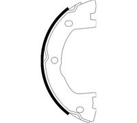 HELLA PAGID 8DA 355 051-171 Juego de zapatas de frenos, freno de estacionamiento H1821 por ej. IVECO
