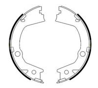 HELLA PAGID 8DA 355 051-281 Juego de zapatas de frenos, freno de estacionamiento H1816 por ej. SSANGYONG