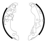 HELLA PAGID 8DB 355 002-571 Juego de zapatas de frenos H9565 Sistema de frenos Lockheed por ej. FIAT / ZASTAVA