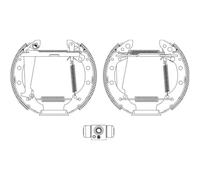 HELLA PAGID 8DB 355 004-961 Juego de zapatas de frenos R1270 por ej. SEAT / SKODA / VOLKSWAGEN