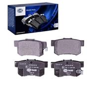 HELLA PAGID 8DB 355 009-581 Juego de pastillas de freno T1263 Espesor 14.8mm Sistema de frenos Nissin con avisador acústico de desgaste por ej. ACURA / HONDA