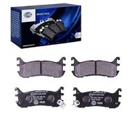 HELLA PAGID 8DB 355 009-911 Juego de pastillas de freno T1299 Espesor 13.3mm Sistema de frenos Akebono con avisador acústico de desgaste por ej. EUNOS / MAZDA