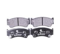 HELLA PAGID 8DB 355 016-661 Juego de pastillas de freno T3038 Espesor 15.5mm Sistema de frenos Akebono con avisador acústico de desgaste por ej. NISSAN